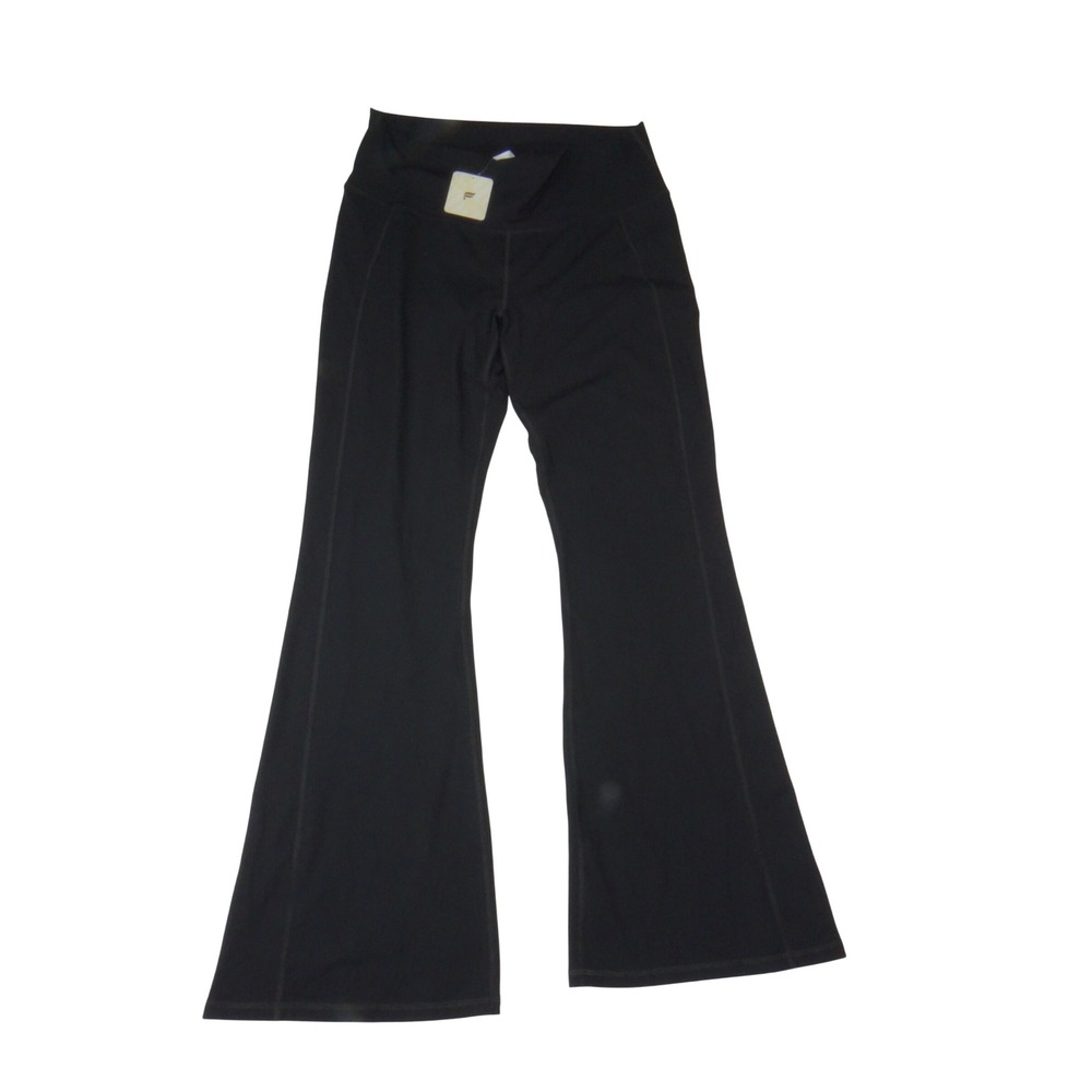 Fabletics Oasis High-Waisted Kick Flare Black Pants XXL 1X PT2356293-0001-17070